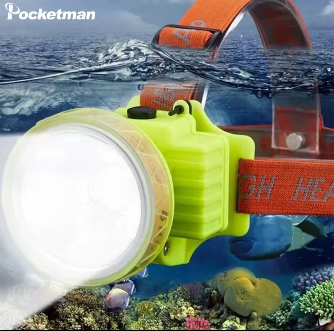 Miniatura 2 de LINTERNA DE CABEZA SUBACUATICA 9cmXQ-136